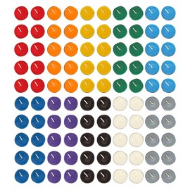 Mega Candles 100 pcs Unscented Assorted Colors Tea Lights Candle, Great for Casting Chimes, Chakra, Rituals, Spells, Vigil, Witchcraft, Wiccan Supplies, Vibrant Fun Colors