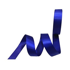 QIANF 3/8 Inch Wide Satin Ribbon Royal Blue Ribbon for Gift Wrapping Hair Bow Chair Sash Valentine's Day Wedding Birthday Party Invitation Decorations Floral Craft Sewing, 25 Yards