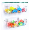 JNDETOP Bath Toy Storage Holder for Bathtub, Clear Acrylic Bath