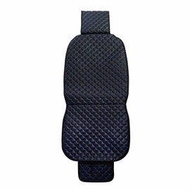 OMAC Car Seat Cover Black with Blue Breathable Cushion PU Leather Pad Therapeutic