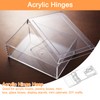sourcing map 4Pcs 41x16mm Acrylic Hasp Latch, Clear Acrylic Hasp