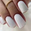 modelones Uñas postizas Modelones Pure White para mujer, cortas y