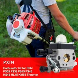 hiSpkNix FS55R Carburetor for STIHL FS55R FS45 FS38 HS45 FS55 KM55R FS46 FS55RC FS55R HS45 FS38 FS45 FC55 FS45C HL45 FS46C KM55 FS55C FS55T FS45L String Trimmer Weedeater Parts​