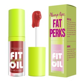 Tiejdhr 8 Colors Lip Oil Lip Glaze, Hydrating Lip Glow Oil Big Brush Head Shiny Moisturizing Lip Gloss, Long Lasting Non-sticky Fresh Transparent Tinted Plumping Lip Oil (# 07)