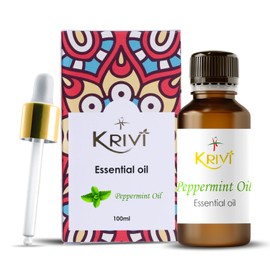 Krivi Peppermint Essential Oil 100ml (Pack of 1)