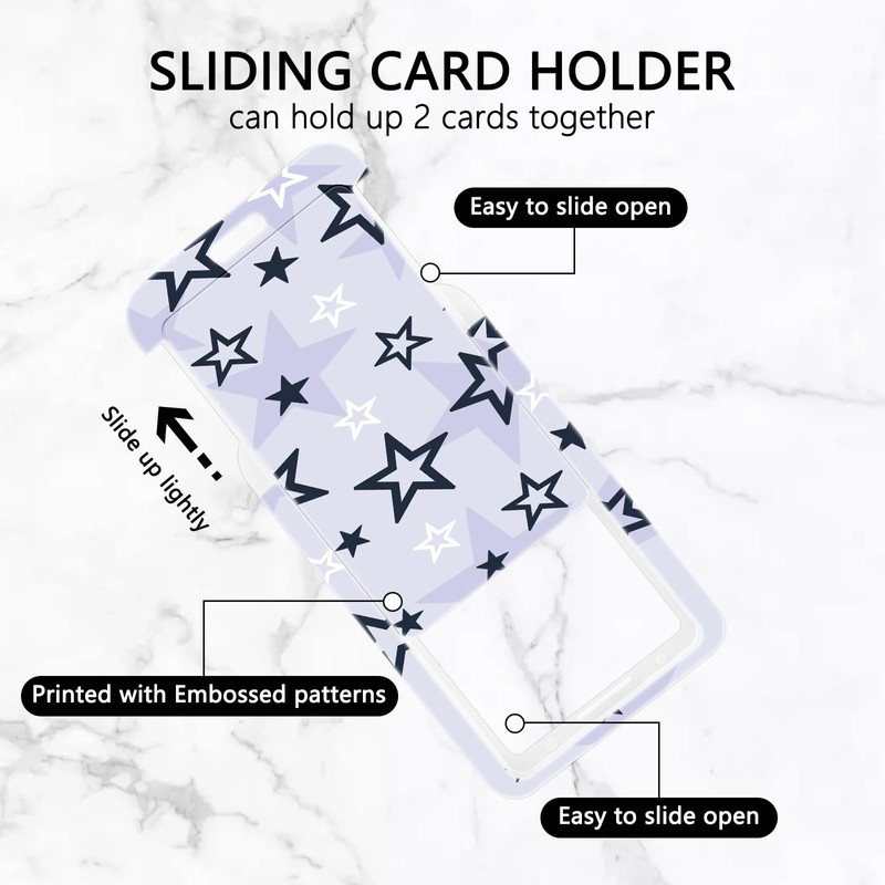 Y2k Star Card Holder ID ID Badge Detachable Lanyard with
