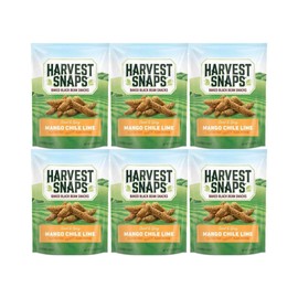Snaps Veggie Chips, Mango Chile Lime, Healthy Snack, Gluten-Free, Baked, Crunchy Veggie Crisps, Low-Calorie, Protein-Packed, Non-GMO, Perfect for On-the-Go, 6-Pack Family Size