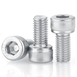 M4x8mm Screws, 50Pcs M4-0.7x8mm Socket Head Cap Screw Bolts,Stainless Steel Machine Blot,Allen Socket Drive,Full Thread,Bright Finish,Quantity 50