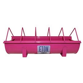 Eton Cottage Garden Chicken Trough Feeder, 30centimeter, Pink