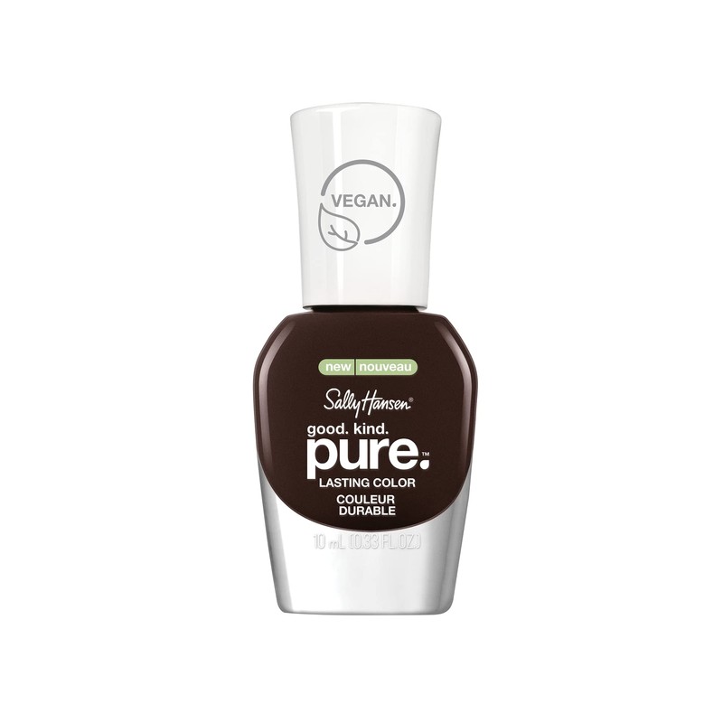 Esmalte de uñas Sally Hansen Good.Kind.Pure, cacao cálido, paquete de