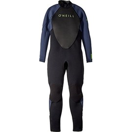 O'NEILL Unisex Child Youth Reactor-2 3/2mm Back Zip Full Wetsuits, Black/Slate, 12 US