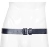 AllSaints Men's 1.5 Inch Flat Strap Leather, Casual Belt with