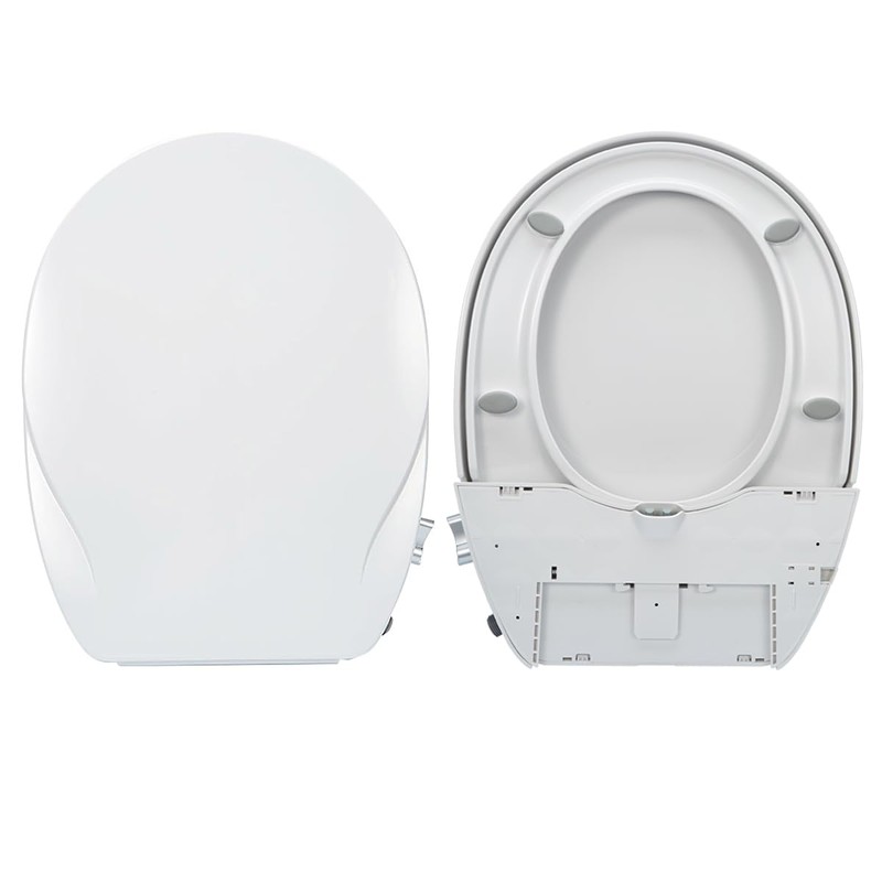 Non-Electric Bidet Toilet Seat, Round Fit with Quiet-Close Lid, Dual