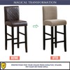 SPRINGRICO Bar Stool Covers Set of 4, Stretch Washable Barstool