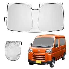 Seiwa IMP290 Sunshade for Daihatsu Hijet Cargo Atley (S700V/S710V) Pop-up Sunshade for Front Use, Easy Installation, Sun Shade Over 99.9% UV Protection, Over 99.9% Light Blocking, 58% Heat Shielding