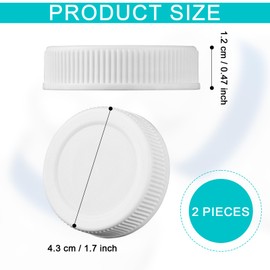 2pcs Water Bottle Lid Compatable with Water Bottle, Top Water Bottle Accessories Plastic Bottle Cap Accessories for Drinking Replacement Kid Men Women