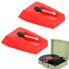 2pcs Record Player Needles – Turntable Stylus Replacements for Vinyl Players, Universal LP Phonograph Cartridge Needles, Easy Installation for Most Record Players, Clear Sound Quality