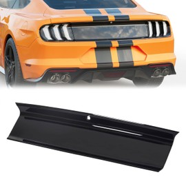 KUAFU Rear Decklid Panel Trim Compatible with 2015-2023 Ford Mustang GT, Trunk Center Boot Cover Decorative Board Trunk Center Lid External Accessories - Glossy Black