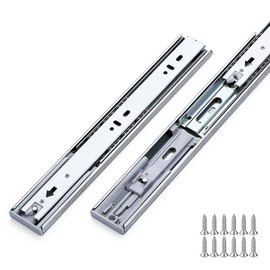 10 Pairs Soft Close Drawer Slides 12 Inches Heavy Duty Side Mount Metal Ball Bearing Full Extension Dresser Drawer Slides Silver