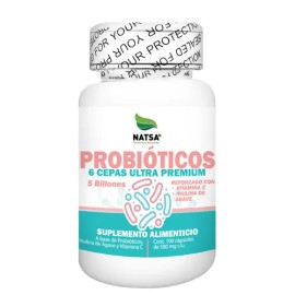 Probioticos 100 Cápsulas Billones Por Toma Reales Cepas Reforzado Inulina Vitamina