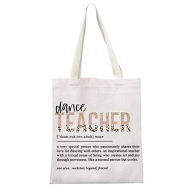 JTOUK Dance Teacher Gift Dance Teacher Definition Tote Bag Dance Teacher Appreciation Gift Dancing Gift for Coach Instructor (Dance Teacher Tote EU)