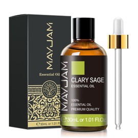 Clary Sage Essential Oil 30ML/1.01FL.OZ, MAYJAM Premium Clary Sage Oil Essential Oils with Glass Dropper, Great for Aromatherapy Diffuser and Candle Making