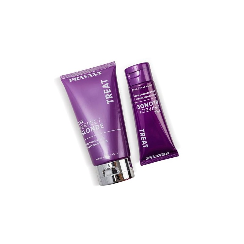 PRAVANA Perfect Blonde Mascarilla Morada, Matiza Cabello Rubio 150ml