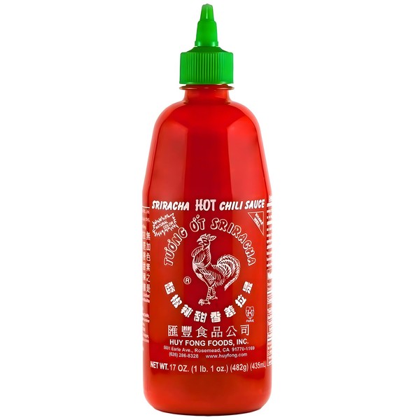The Original Huy Fong Sriracha, 17 OZ Rooster Sriracha Chili