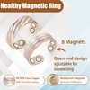 MagVIVACE Copper Ring for Women, Magnetic Ring with Magnet(ef)
