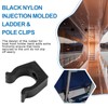 FKBYM 2 Pack Boat Ladder Clips, 1 1/4" Black Nylon
