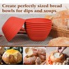 Webake 5 Inch Silicone Mini Banneton Bread Proofing Basket, 6Pcs