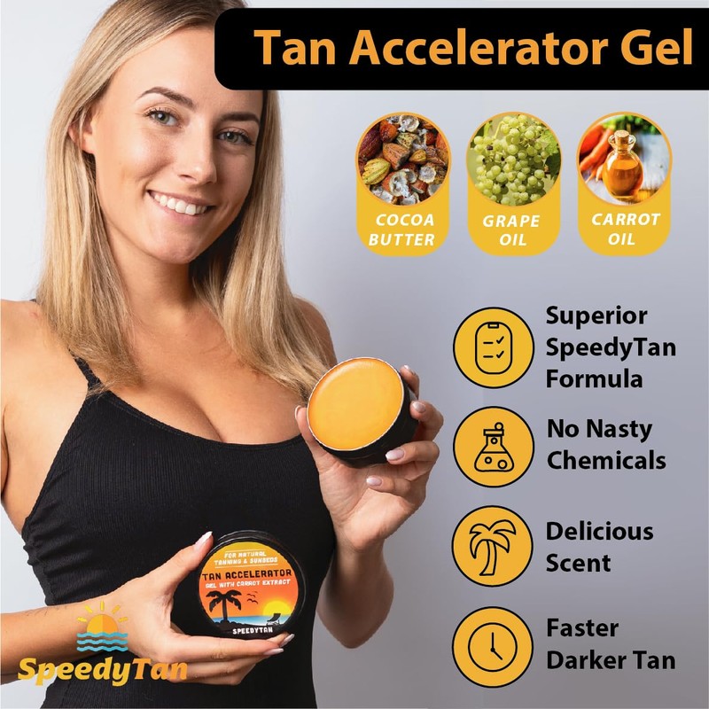 Premium Tan Accelerator Gel - For Sunbed Use & Natural