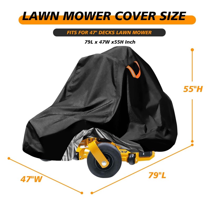 Zero-Turn Lawn Mower Covers,Waterproof Outdoor Riding Mower Cover,Fits up to