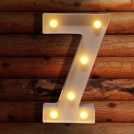 VITI - Números iluminados, letrero de números con luz LED para decoración de pared, letras iluminadas para boda/fiesta de cumpleaños, decoración de Navidad, funciona con pilas (7)