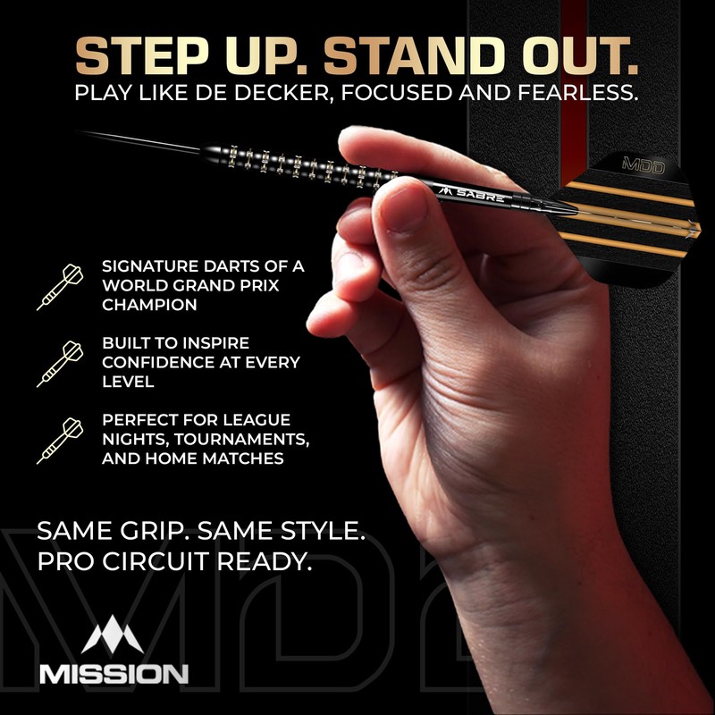 Mission | Mike De Decker Darts | Steel Tip |
