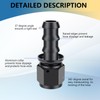 STPCTOU 10AN Straight Push Lock Swivel Hose End Fitting for