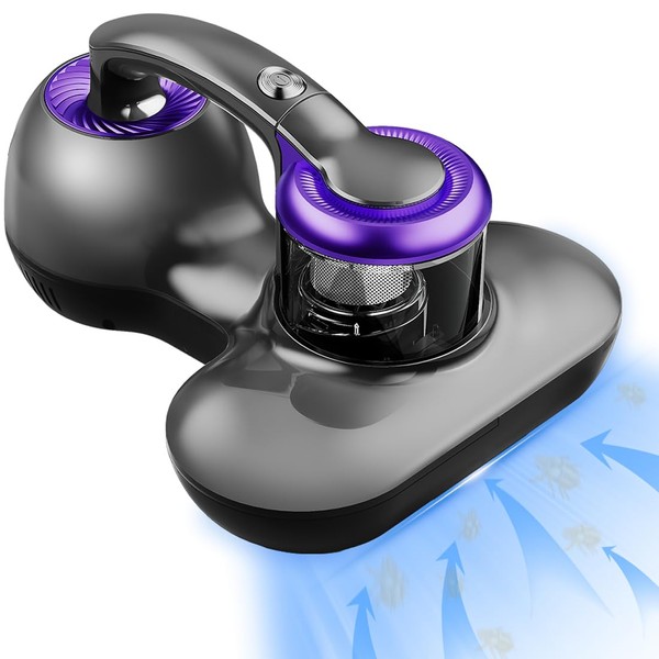 Hersven Mattress Vacuum Cleaner, Handheld UV Bed Vacuum Cleaner 12800