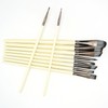 10pcs Nylon Hair Gouache Artist Paint Brush Portable Oil Painting