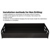 Floating Shelves Space Aluminum Wall Mounted Decorative Storage Shelf for