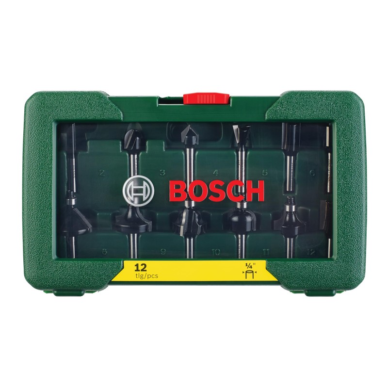 Bosch Accessories Bosch 12-Piece Carbide Milling Cutter Set (for Wood,