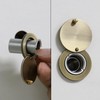HOJLKLD Peephole Cover, Solid Brass Privacy Door Viewer Cover with