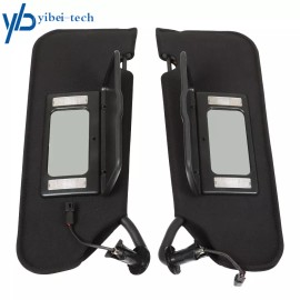 yibei-tech For C6 Corvette 2005-2013 Pair Left Right Side Sun Shades Sun Visors Cloth