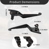 VASTMT CNC Motorcycle Brake Cluctch Levers with Anti-Slip Silicone Fit