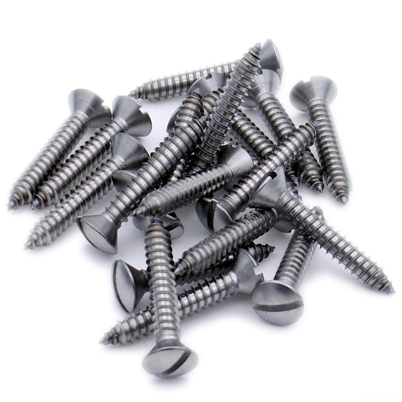 No.14 x 1 (6.3mm x 25mm) Slot Raised Countersunk Self-Tapping
