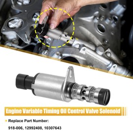 X AUTOHAUX 2 Pcs 918-006 Camshaft Engine Oil Control Variable Valve Timing VVT Solenoid for Chevy Aveo Cruze Sonic Trax for Astra for Pontiac G3 for Saturn 12992408 55567050