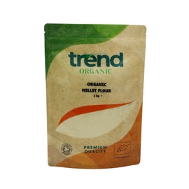 Trend Organic Millet Flour, A Nutrient-Rich Alternative to Wheat Flour for Healthy Baking Delights - Certified Organic, Sustainably Sourced, Vegan, Non-GMO, No Additives No Preservatives, Raw, 1kg