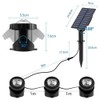Solar Underwater Pond Lights LED Solar Powered Diving Lamp Projector
