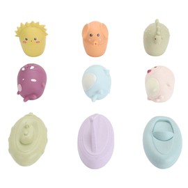 9pcs Baby Bathtub Toys Sea Animal Shaped Spraying Function Educational Shape Recognition Infant Bath Toys