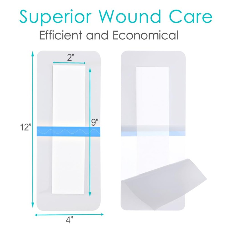 20 Pcs Waterproof C Section Shower Cover 4"x12" Tummy Tuck