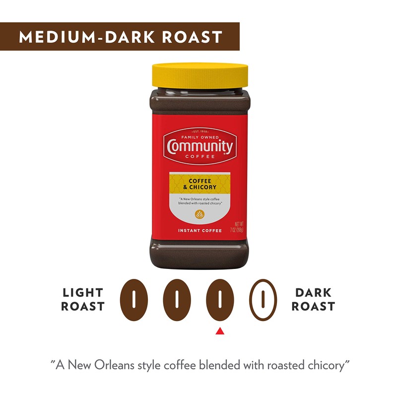 Community Coffee and Chicory Medium Dark Roast Premium Instant 7